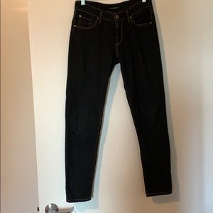 James jeans dark skinny jeans, navy almost black